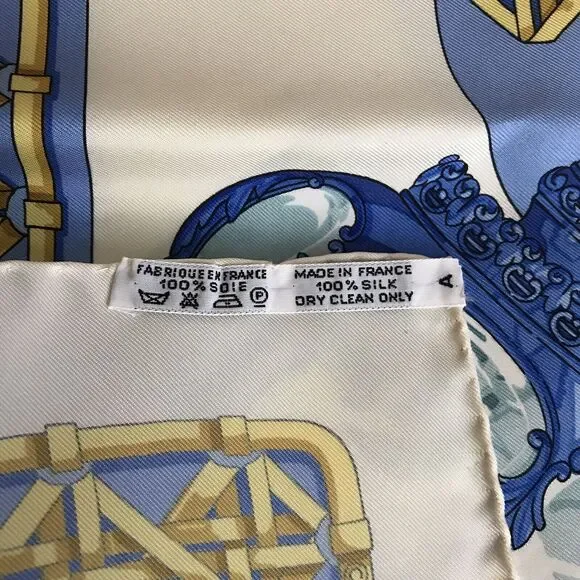 HERMES Scarf Carriage Lights Feux De Route Silk 35” by Caty Latham New with Box - Picture 8 of 10